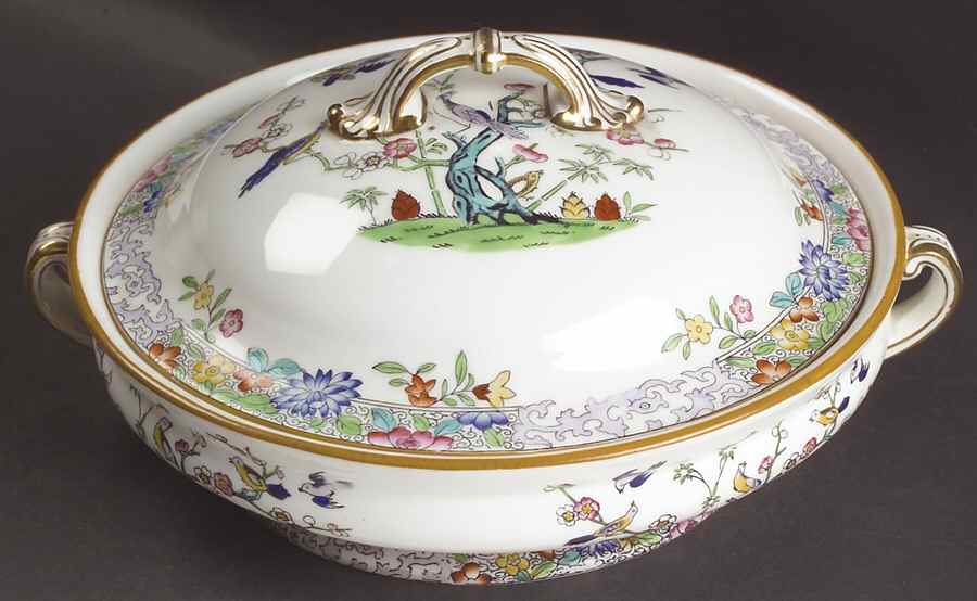 Emperor's Garden Round Covered Vegetable by Minton-1