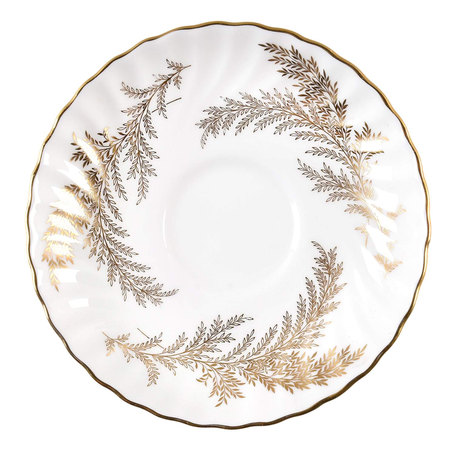 Golden Fern Saucer by Minton-1