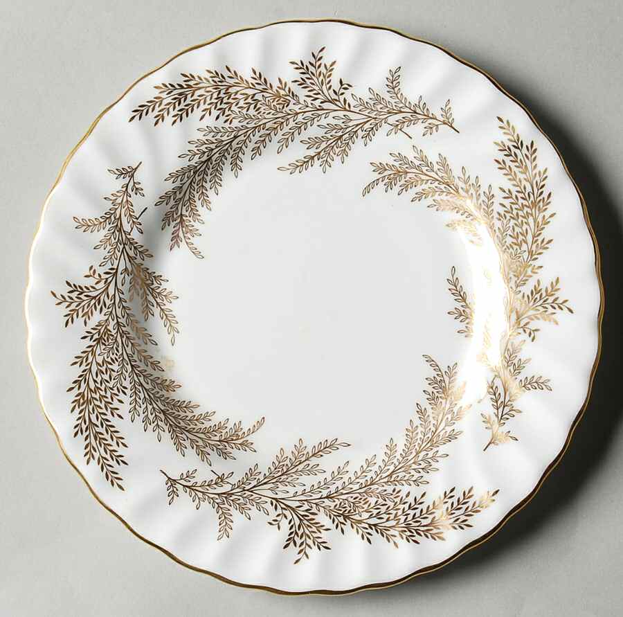 Golden Fern Bread & Butter Plate by Minton-1