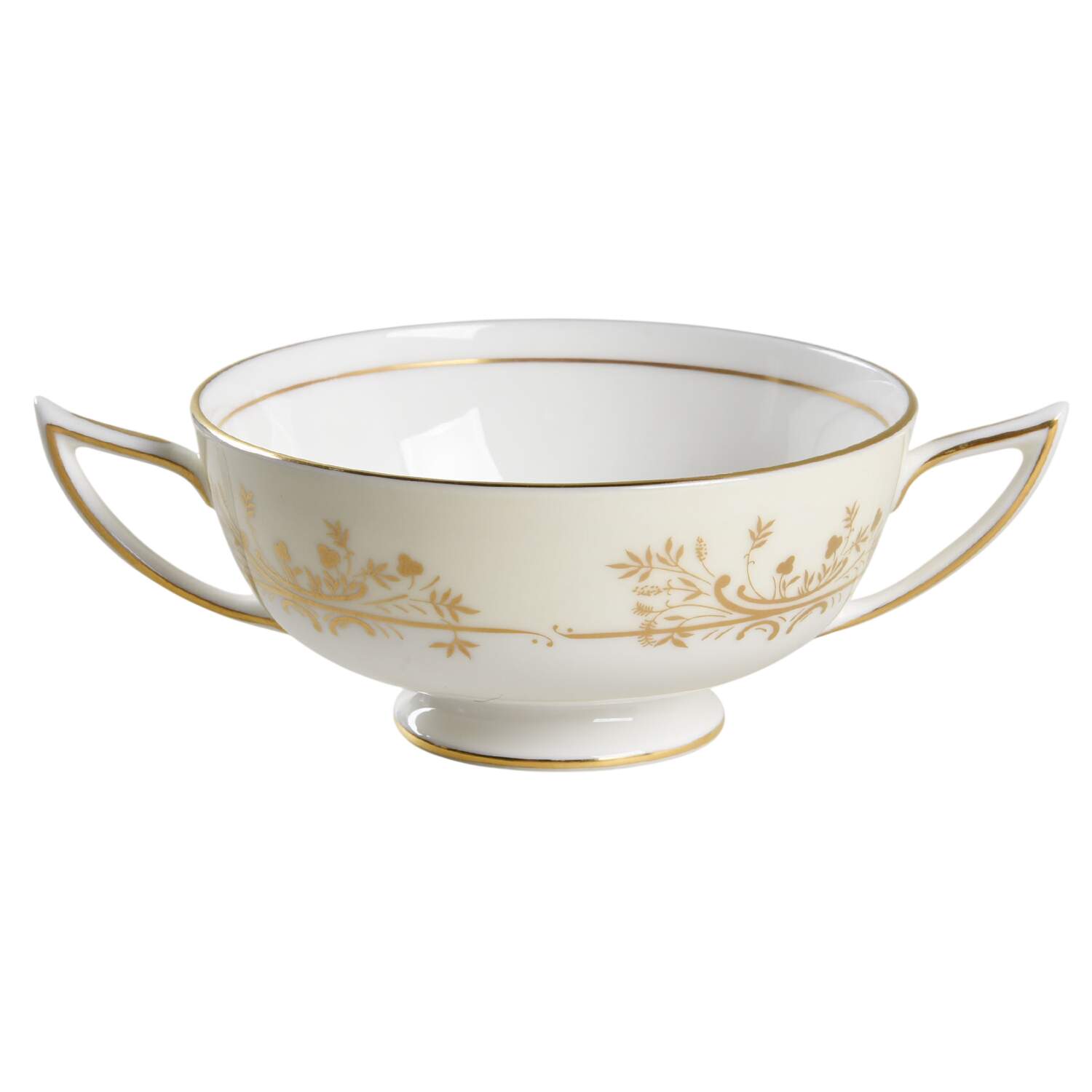Gold Pandora Footed Cream Soup Bowl by Minton-1