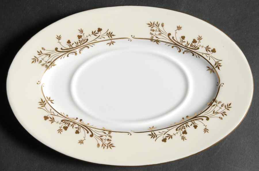 Gold Pandora Underplate for Gravy Boat by Minton-1