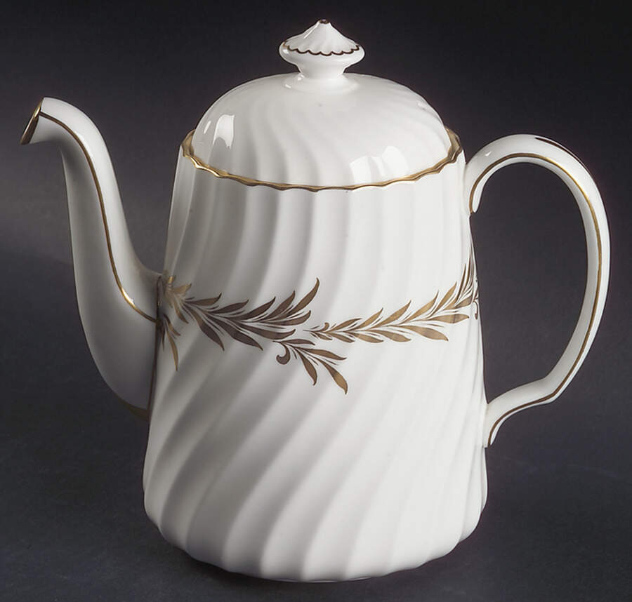 Golden Symphony Coffee Pot & Lid by Minton-1