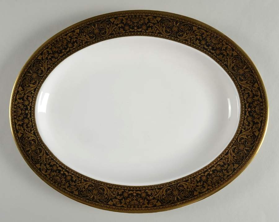 Grandee 13" Oval Serving Platter by Minton-1