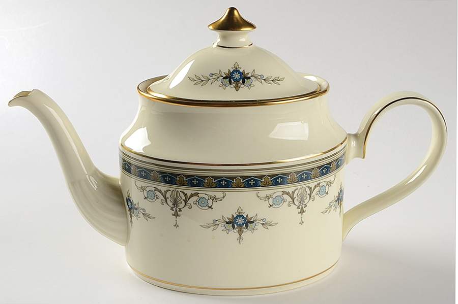 Grasmere Blue Teapot & Lid by Minton-1