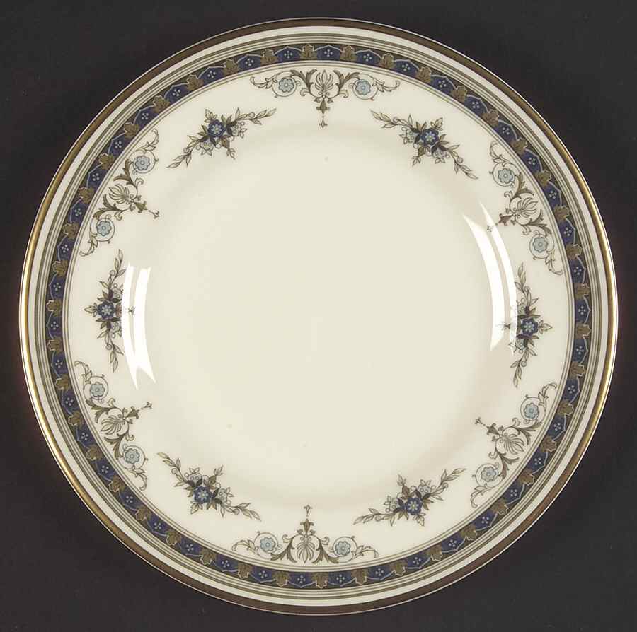 Grasmere Blue Bread & Butter Plate by Minton-1