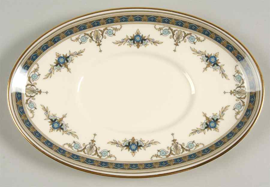 Grasmere Blue Underplate for Gravy Boat by Minton-1