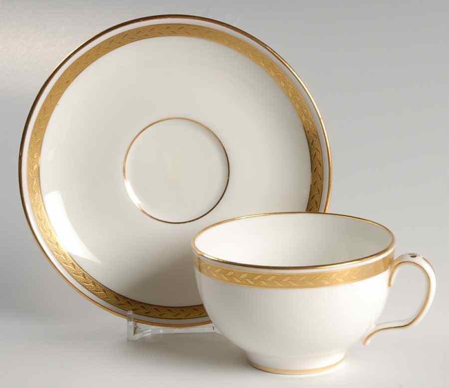 H1916 Flat Cup & Saucer Set by Minton-1