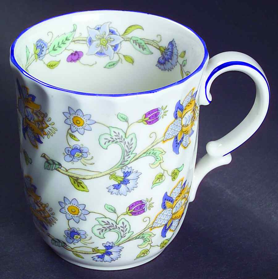 Haddon Hall Blue (Blue Trim) Mug by Minton-1