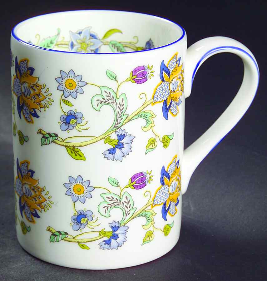 Haddon Hall Blue (Blue Trim) Mug by Minton-1