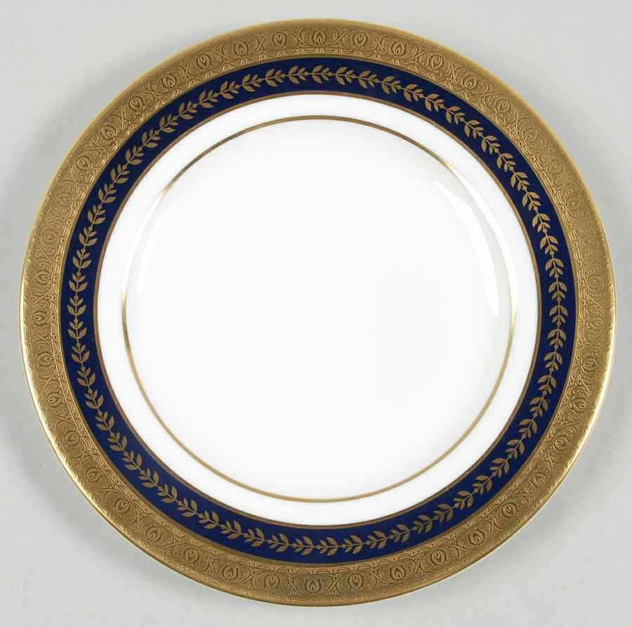 Imperial Gold Cobalt & Gold Bread & Butter Plate by Minton-1