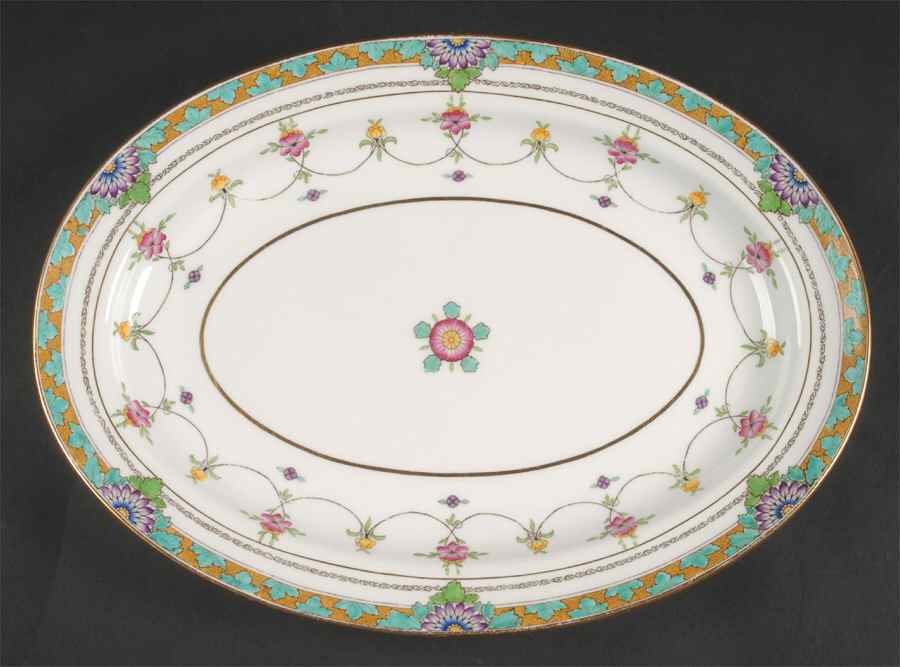 Iolanthe 13" Oval Serving Platter by Minton-1