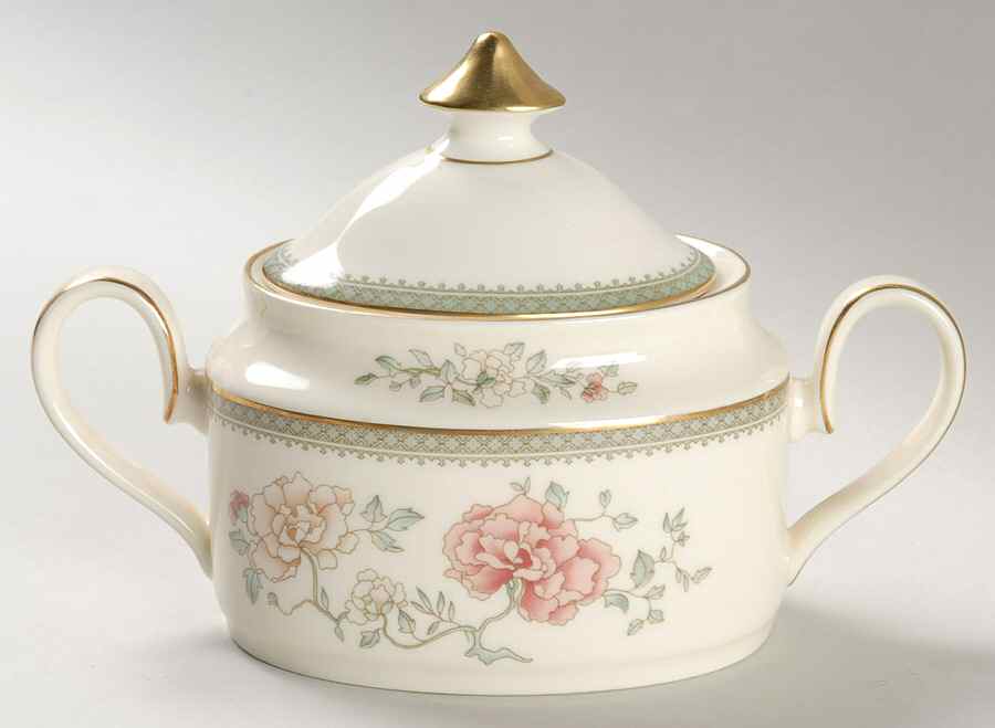 Jasmine Sugar Bowl & Lid by Minton-1