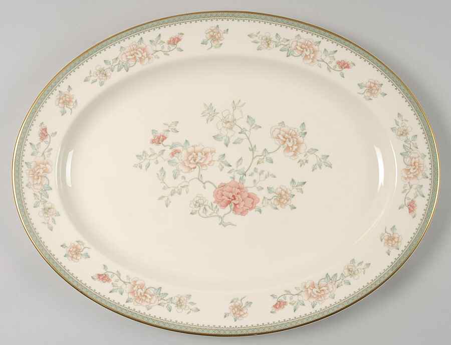 Jasmine 16" Oval Serving Platter by Minton-1