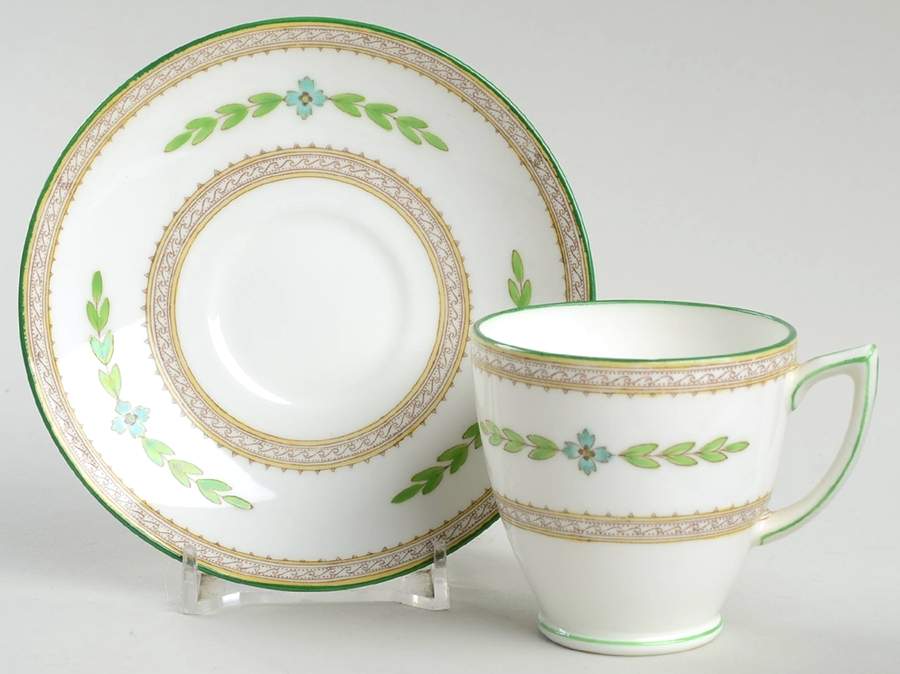 Kent Footed Demitasse Cup & Saucer Set by Minton-1
