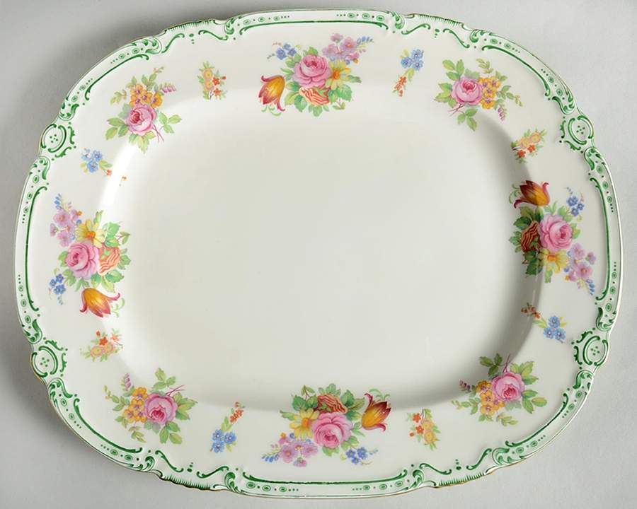 Lady Claire 12" Oval Serving Platter by Minton-1