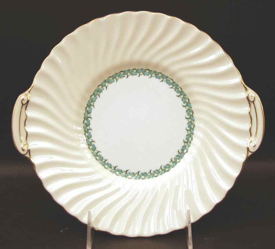 Lady Rodney (Cream Rim) Handled Cake Plate by Minton-1