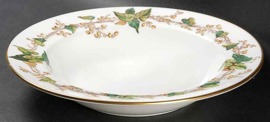 Lothian (Wreath Backstamp) Rim Soup Bowl by Minton-1