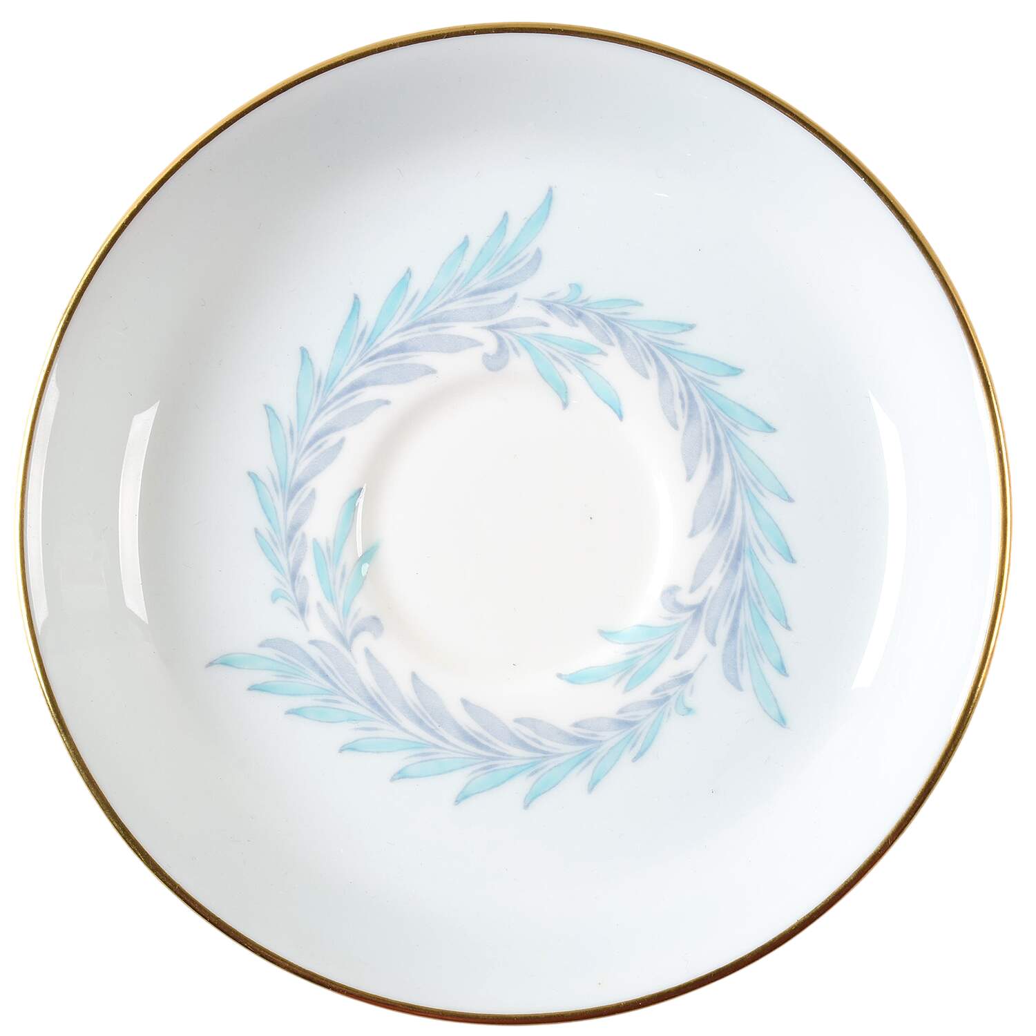 Malta Blue Saucer for Demitasse Cup by Minton-1