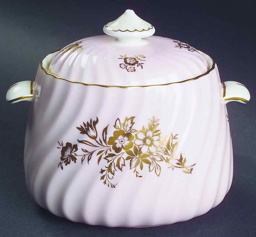 Minuet Pink Sugar Bowl & Lid by Minton-1