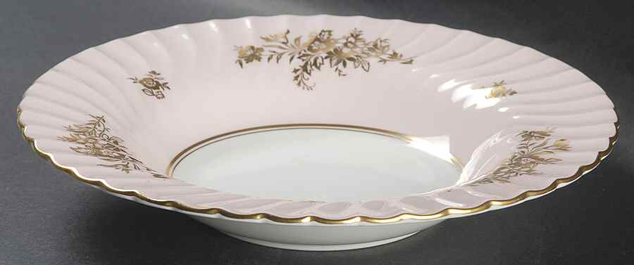 Minuet Pink Large Rim Soup Bowl by Minton-1