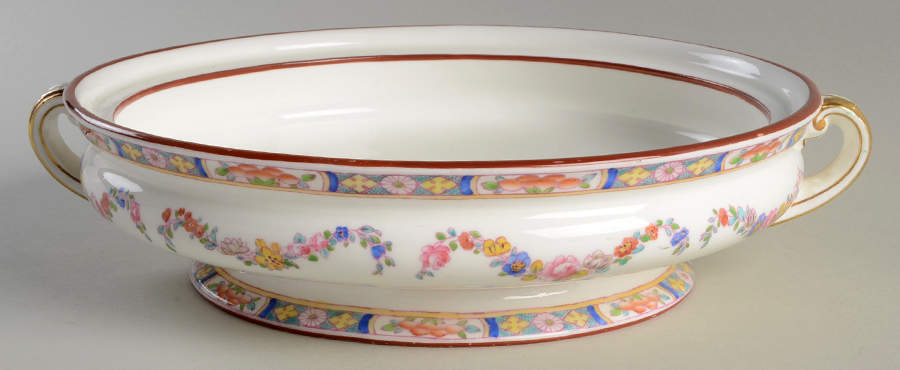 Minton Rose (Older, Smooth) Round Vegetable No Lid by Minton-1