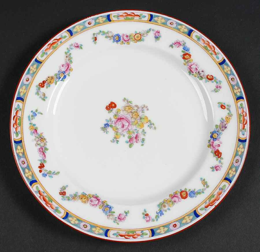 Minton Rose (Older, Smooth) Luncheon Plate by Minton-1