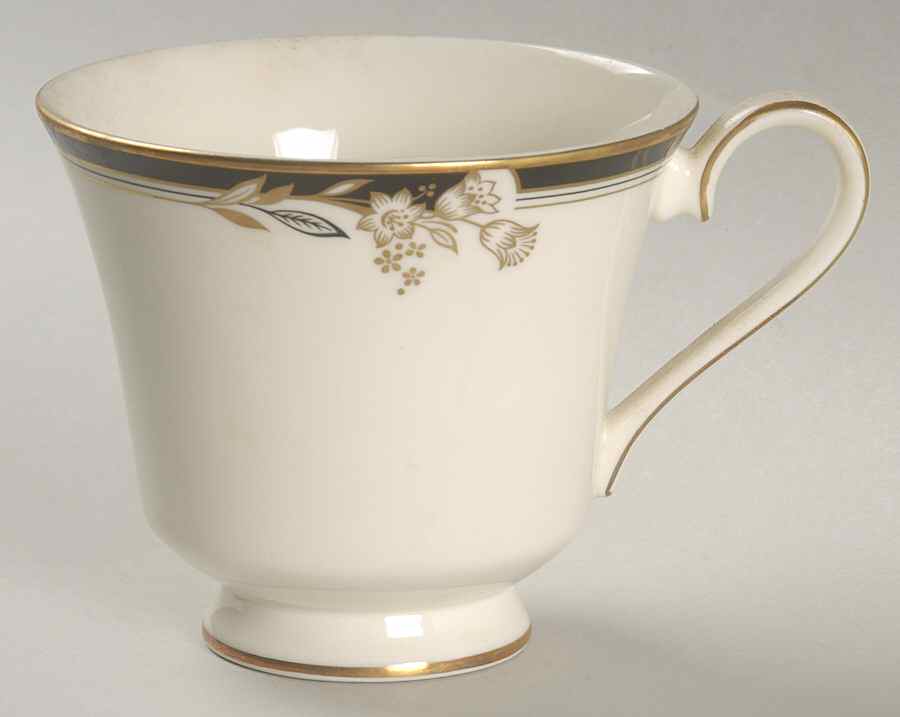 Newbury Black Band Newer Footed Cup by Minton-1