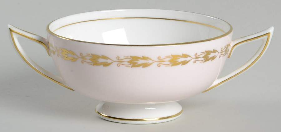 Parkwood Pink Footed Cream Soup Bowl by Minton-1
