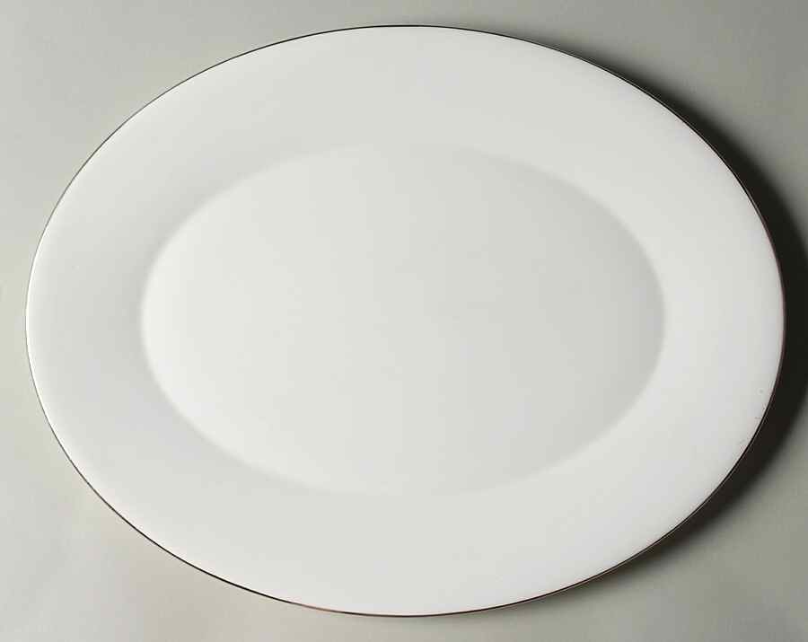 Platinum Monarch 15" Oval Serving Platter by Minton-1