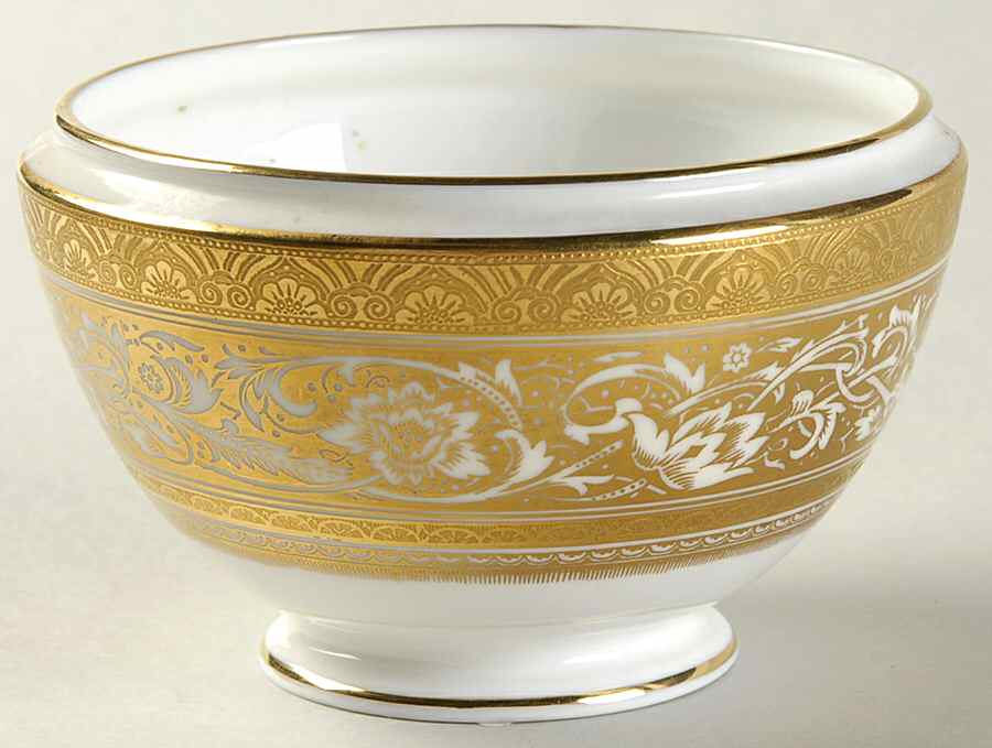 Porcelain Ball Ivory Open Sugar Bowl by Minton-1
