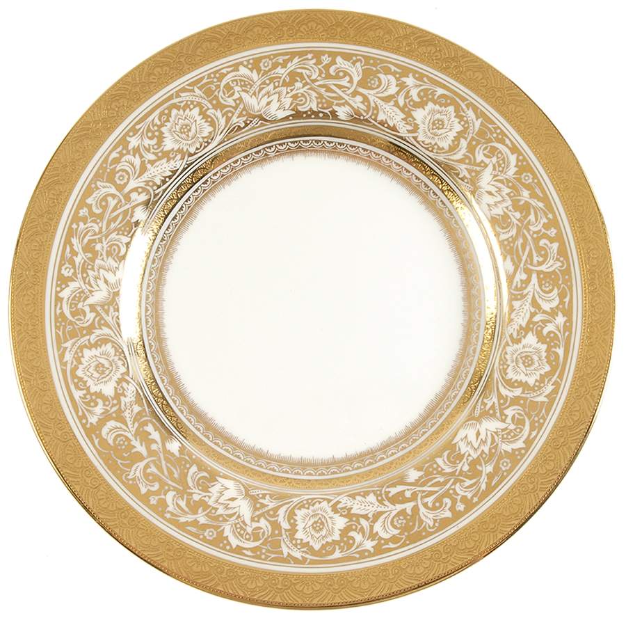 Porcelain Ball Ivory Dessert/Pie Plate by Minton-1