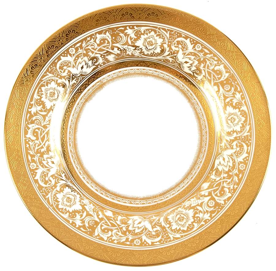 Porcelain Ball Ivory Bread & Butter Plate by Minton-1