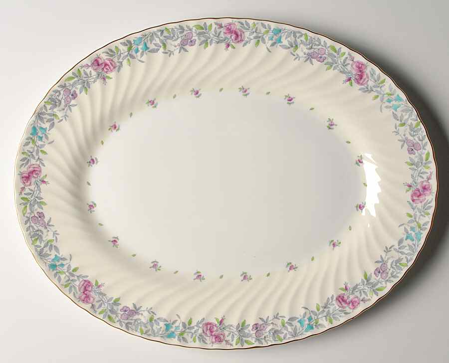 Printemps 15" Oval Serving Platter by Minton-1