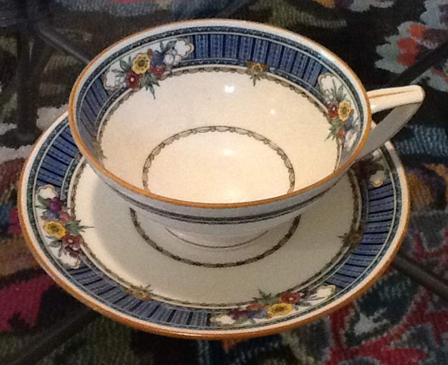 Sefton Footed Cup & Saucer Set by Minton-1