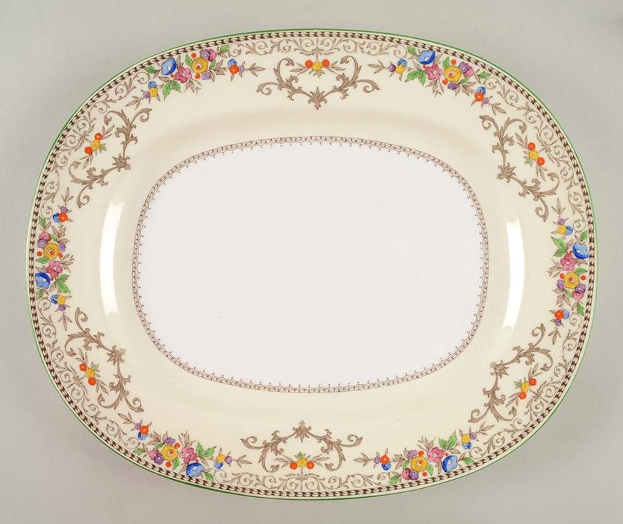 Shaftesbury 13" Oval Serving Platter by Minton-1