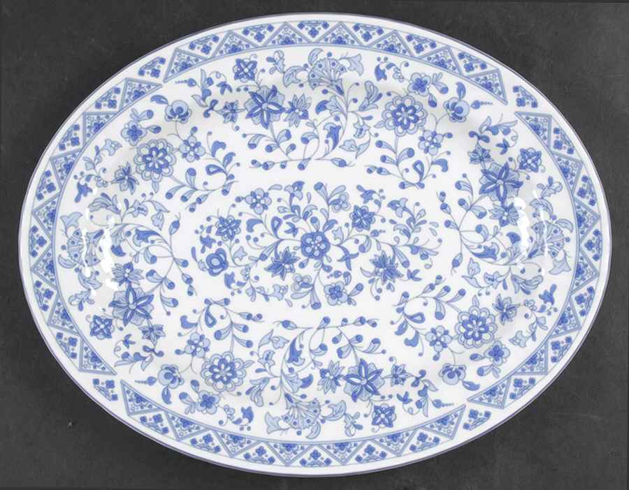 Shalimar 13" Oval Serving Platter by Minton-1
