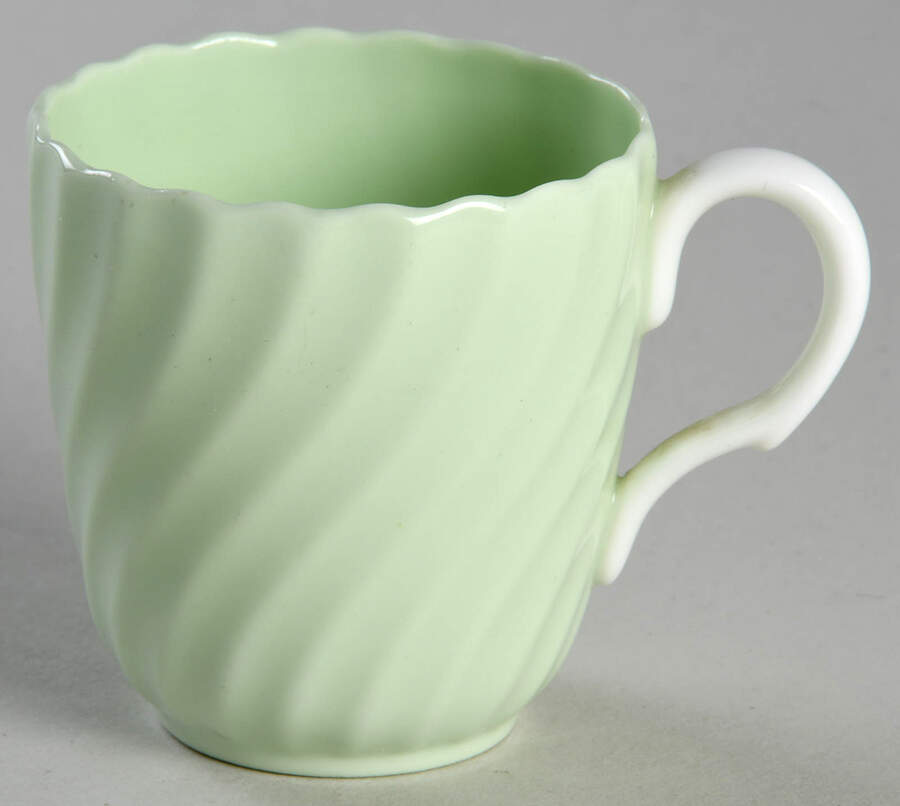 Shell Green Flat Demitasse Cup by Minton-1
