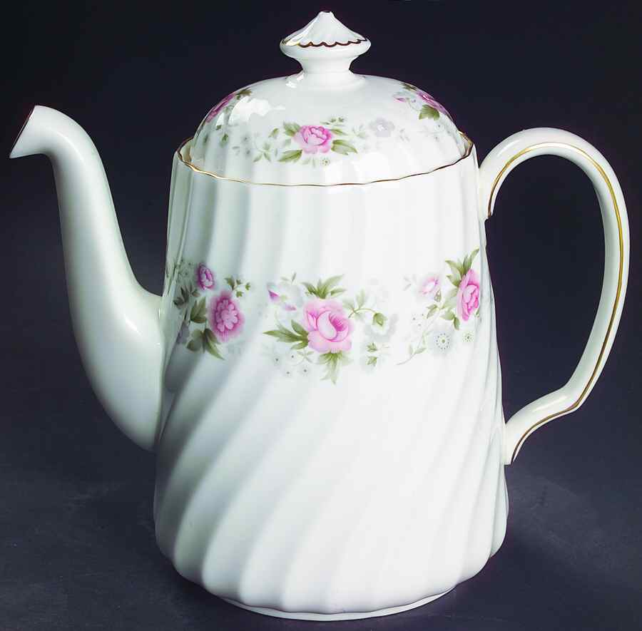 Spring Bouquet Coffee Pot & Lid by Minton-1