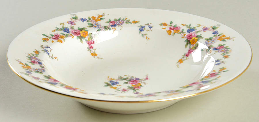 Spring Flowers Rim Soup Bowl by Minton-1