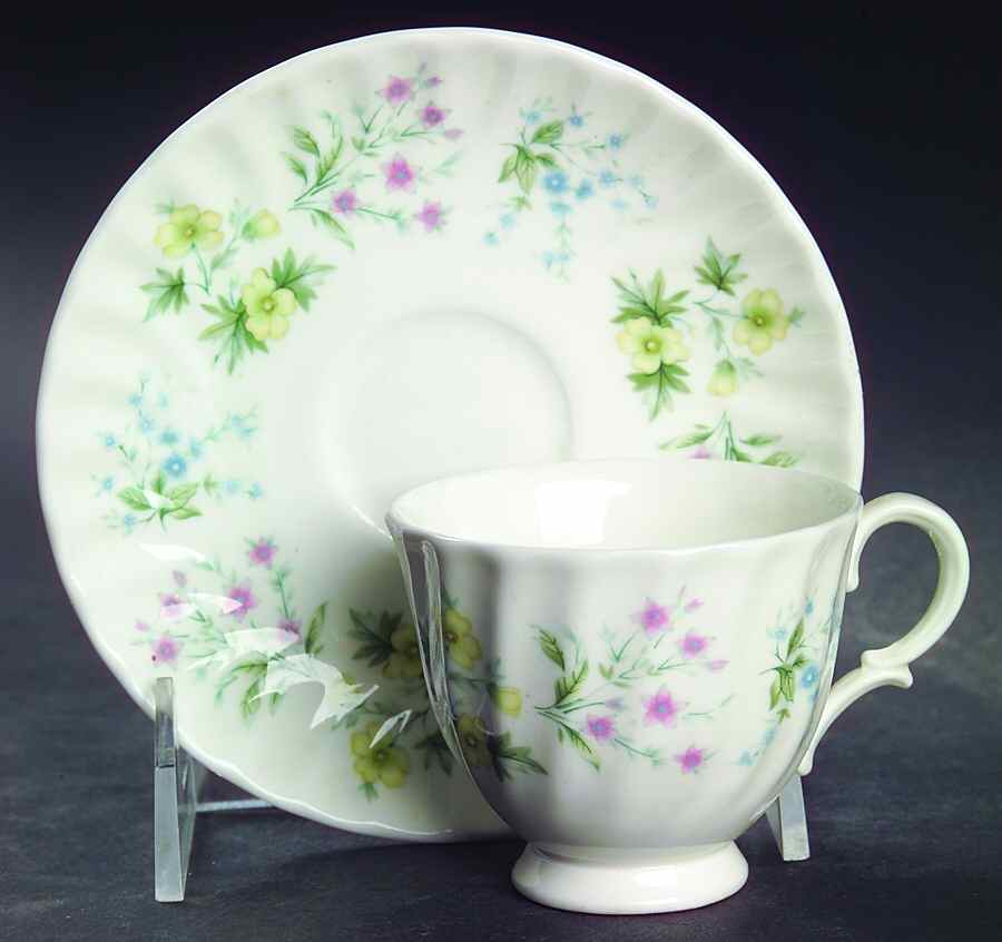 Spring Valley Footed Demitasse Cup & Saucer Set by Minton-1