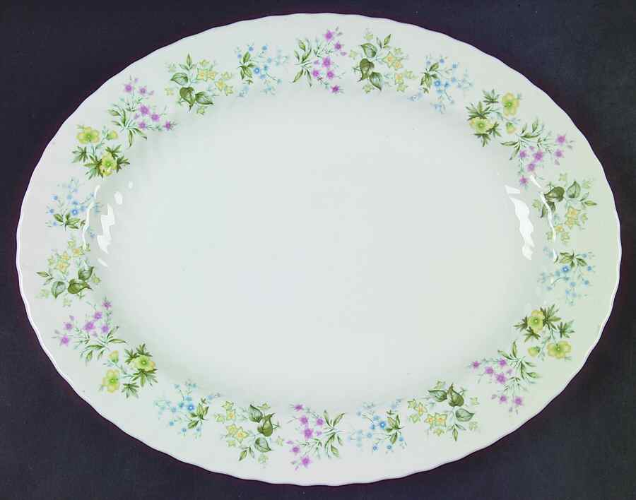 Spring Valley 13" Oval Serving Platter by Minton-1