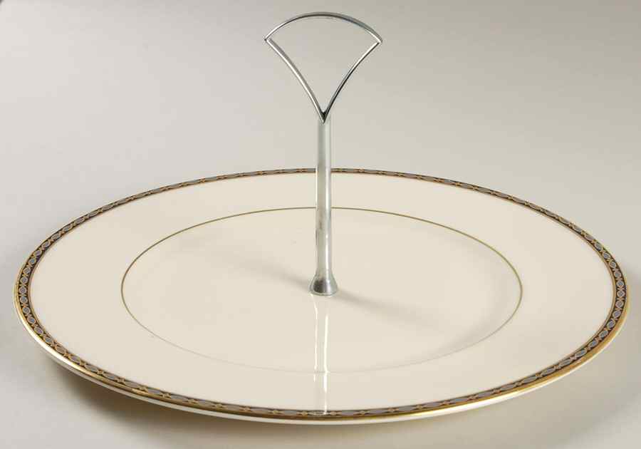 St. James Round Serving Plate with Handle (DP) by Minton-1