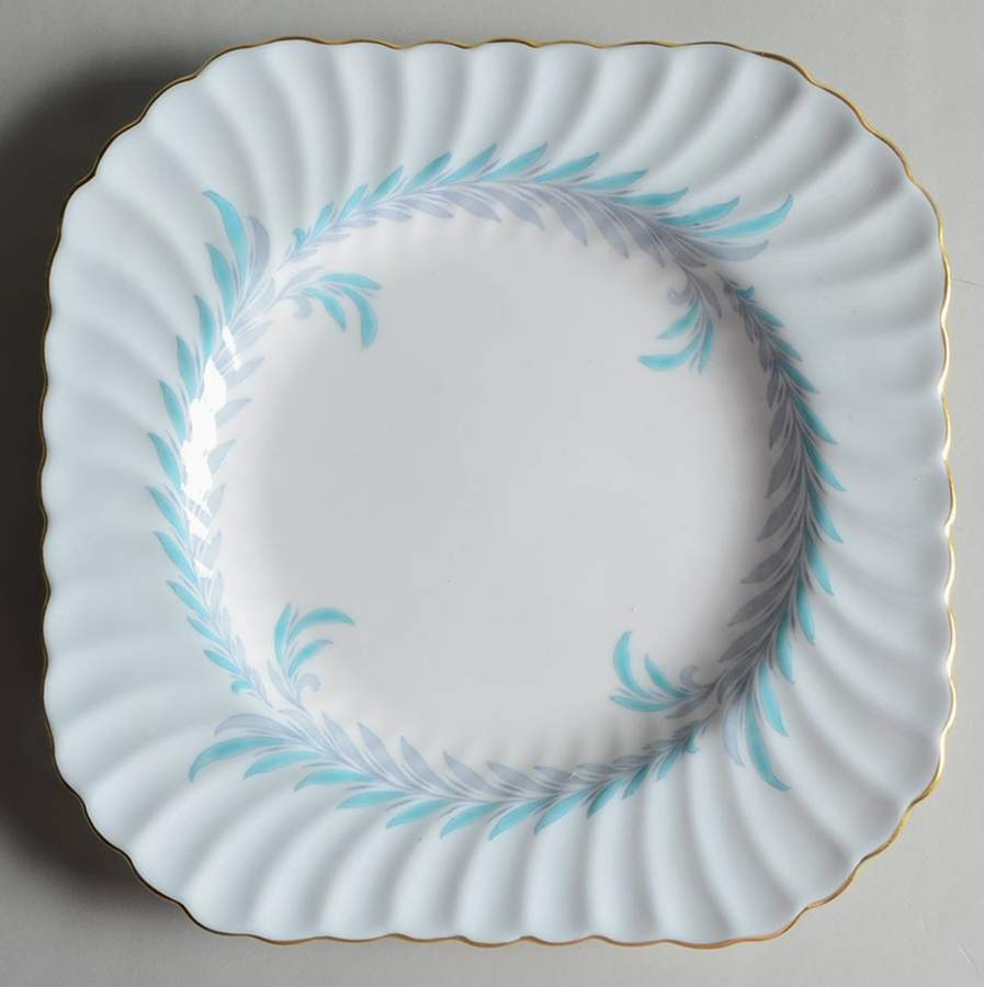 Symphony Blue Square Salad Plate by Minton-1