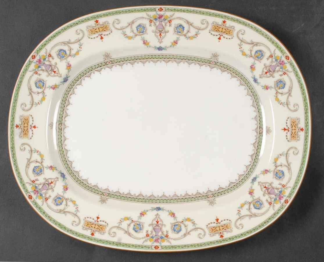 Tweedsmuir 13" Oval Serving Platter by Minton-1