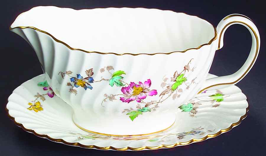 Vermont Gravy Boat & Underplate by Minton-1