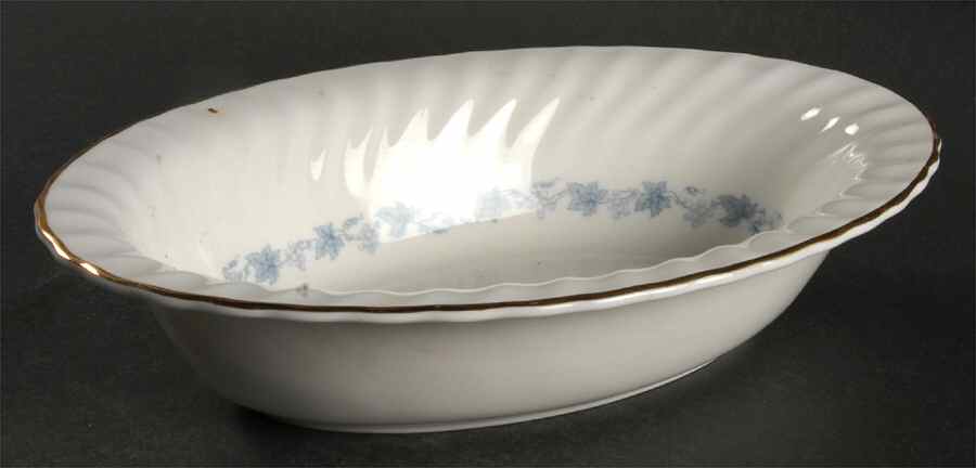 Vineyard Blue 10" Oval Vegetable Bowl by Minton-1