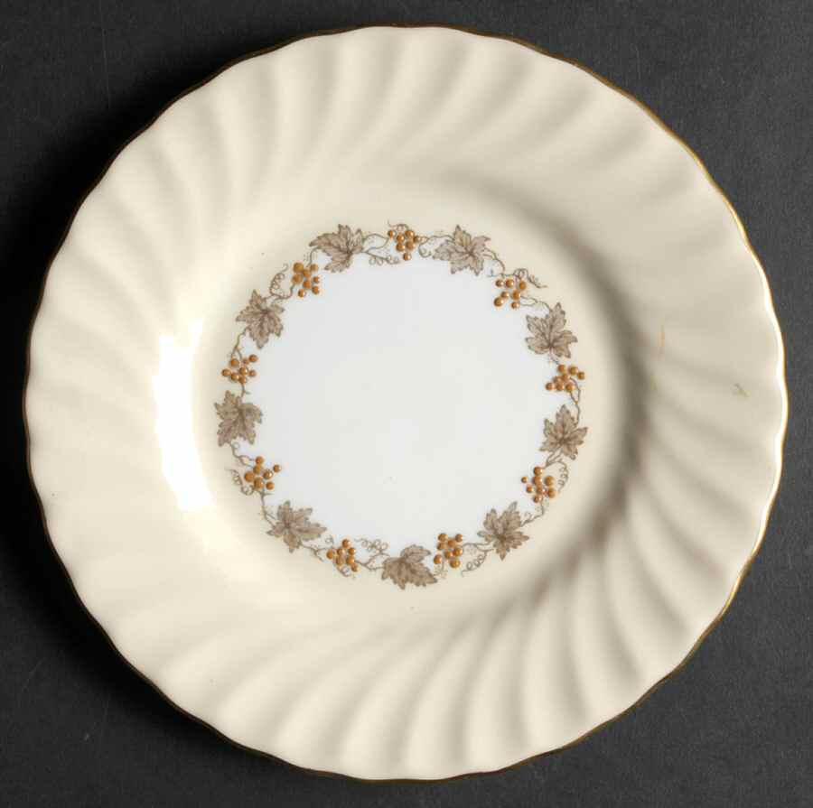 Vineyard Buff Bread & Butter Plate by Minton-1
