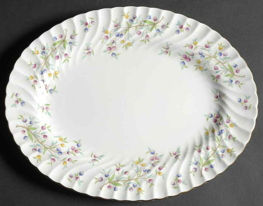 Virginia 12" Oval Serving Platter by Minton-1