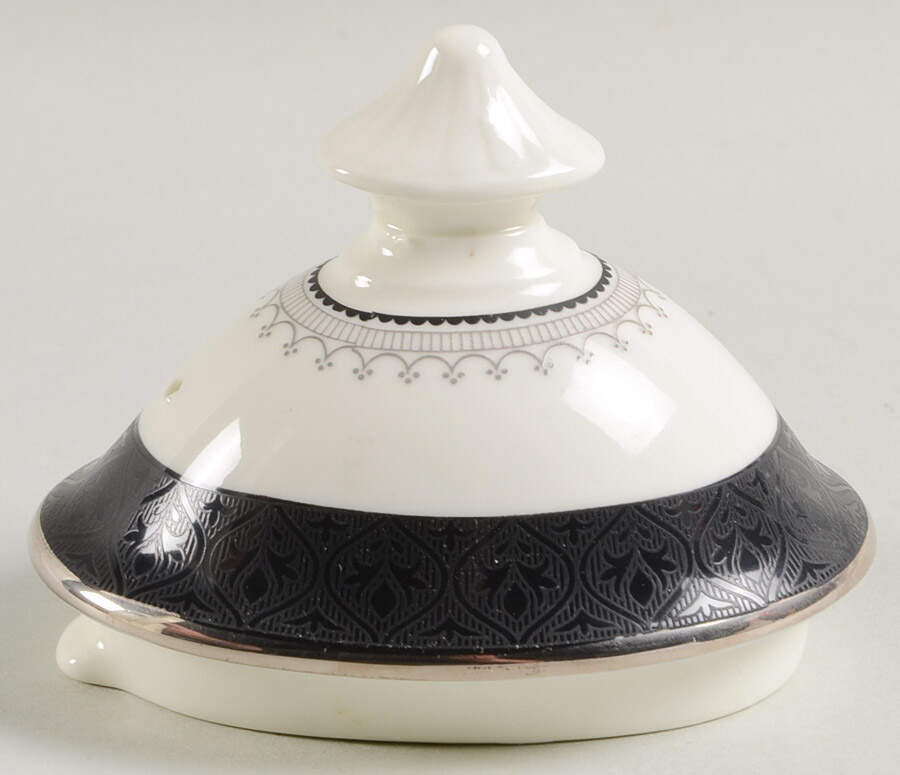 Wilmington (Black Band) Lid for Coffee Pot by Minton-1