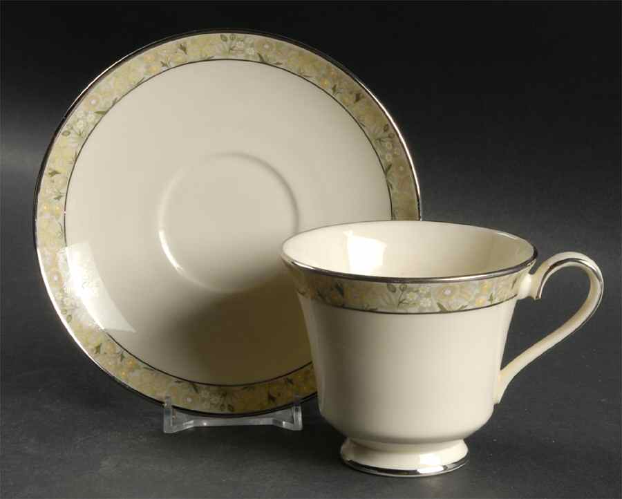 Wimbledon Footed Cup & Saucer Set by Minton-1